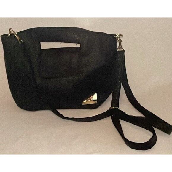Kensie Woman’s Crossbody Crochet Black purse Envelope Flap Closure - Picture 1 of 12